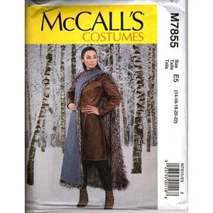 McCalls M7855 Costume Jacket, Cloak Cosplay - GOT Uncut Pattern Size 14 - 22